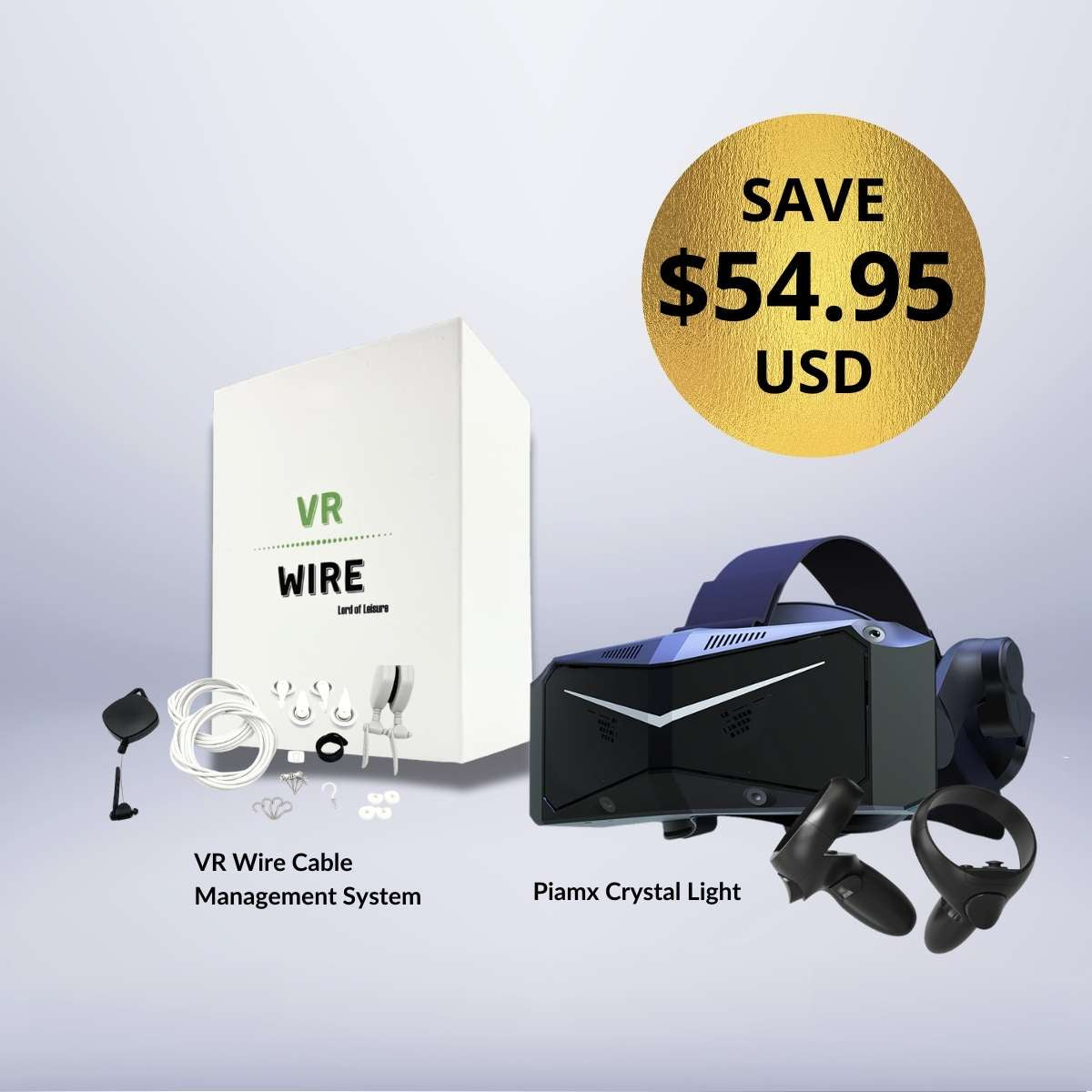 Pimax Crystal Light + Free VR Cable Management Bundle