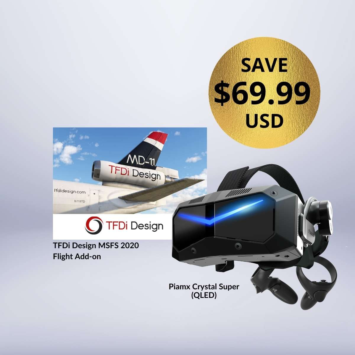 Pimax Crystal Super + Free Flight Add-on Bundle