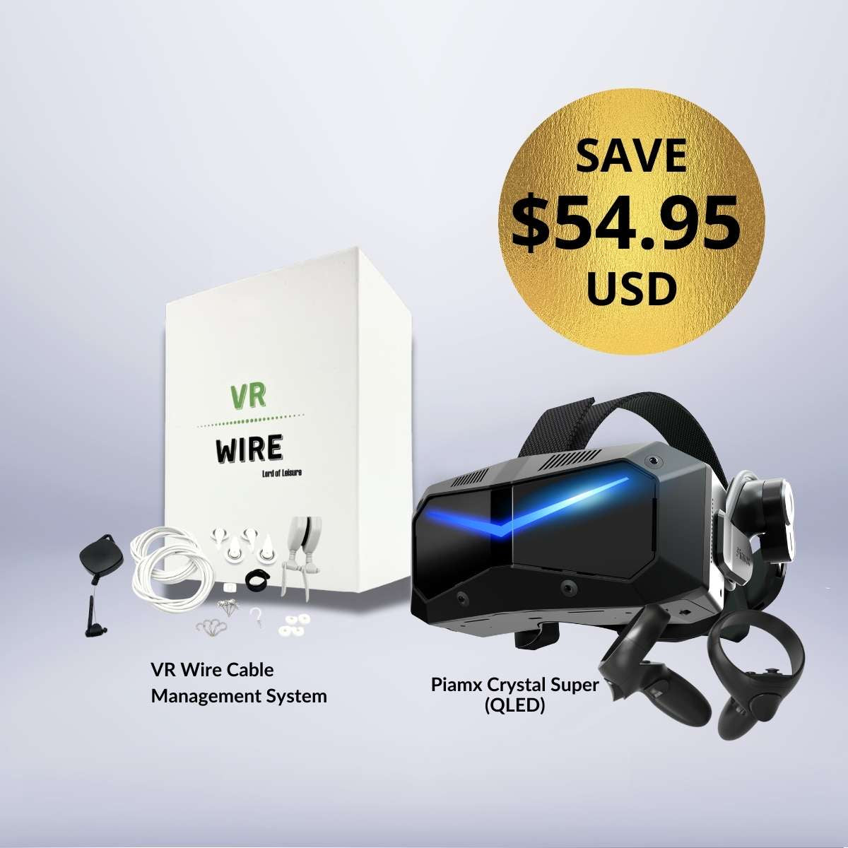 Pimax Crystal Super + Free VR Cable Management Bundle