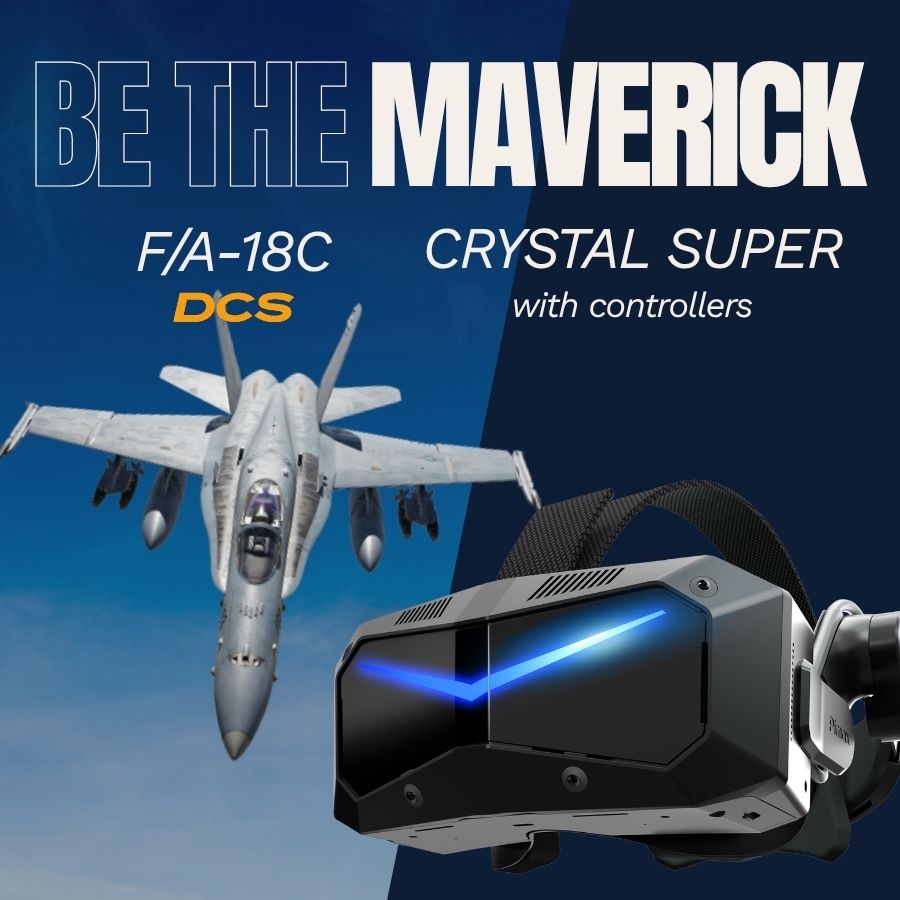 Pimax Crystal Super DCS special version: Crystal Super QLED + F/A-18C (DCS module)